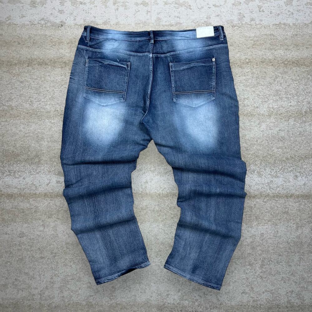 Vintage Y2K South Pole Skater Jeans 44x32 Baggy Wide Leg Dark Wash Denim Rap